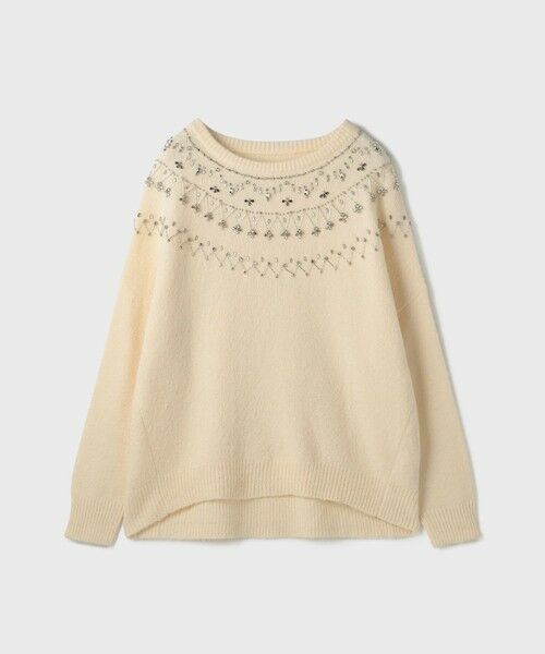 GRACE CONTINENTAL / グレースコンチネンタル ニット・セーター | フェアアイル刺繍ニットトップ | 詳細6
