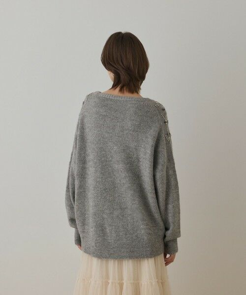 GRACE CONTINENTAL / グレースコンチネンタル ニット・セーター | フェアアイル刺繍ニットトップ | 詳細10