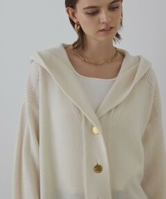 GRACE CONTINENTAL / グレースコンチネンタル カーディガン・ボレロ | ウールフードニットカーディガン