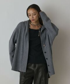 GRACE CONTINENTAL / グレースコンチネンタル カーディガン・ボレロ | ウールフードニットカーディガン