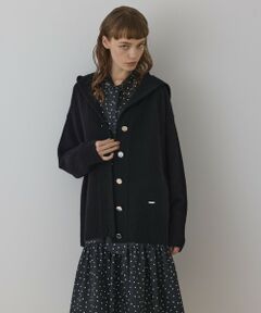 GRACE CONTINENTAL / グレースコンチネンタル カーディガン・ボレロ | ウールフードニットカーディガン