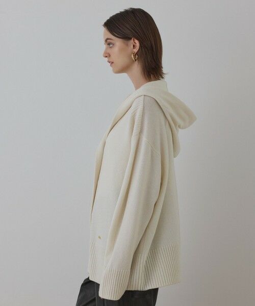 GRACE CONTINENTAL / グレースコンチネンタル カーディガン・ボレロ | ウールフードニットカーディガン | 詳細4