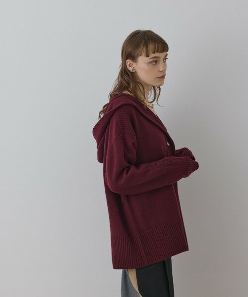 GRACE CONTINENTAL / グレースコンチネンタル カーディガン・ボレロ | ウールフードニットカーディガン | 詳細12