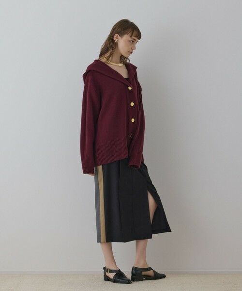 GRACE CONTINENTAL / グレースコンチネンタル カーディガン・ボレロ | ウールフードニットカーディガン | 詳細15
