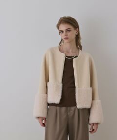 GRACE CONTINENTAL / グレースコンチネンタル その他アウター | ウールボアジャケット