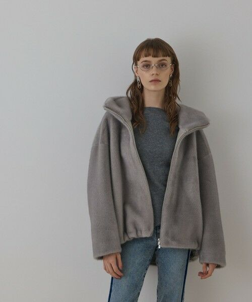 GRACE CONTINENTAL / グレースコンチネンタル その他アウター | フェイクミンクフードジャケット | 詳細17