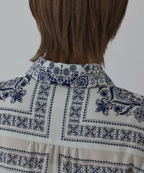 GRACE CONTINENTAL / グレースコンチネンタル ロング・マキシ丈ワンピース | バンダナプリントシャツワンピース | 詳細6