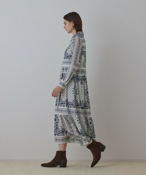 GRACE CONTINENTAL / グレースコンチネンタル ロング・マキシ丈ワンピース | バンダナプリントシャツワンピース | 詳細7