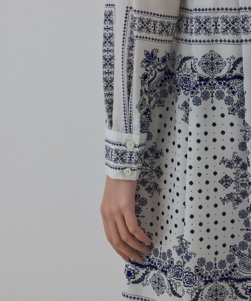 GRACE CONTINENTAL / グレースコンチネンタル ロング・マキシ丈ワンピース | バンダナプリントシャツワンピース | 詳細4