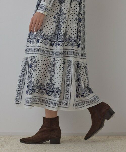 GRACE CONTINENTAL / グレースコンチネンタル ロング・マキシ丈ワンピース | バンダナプリントシャツワンピース | 詳細5