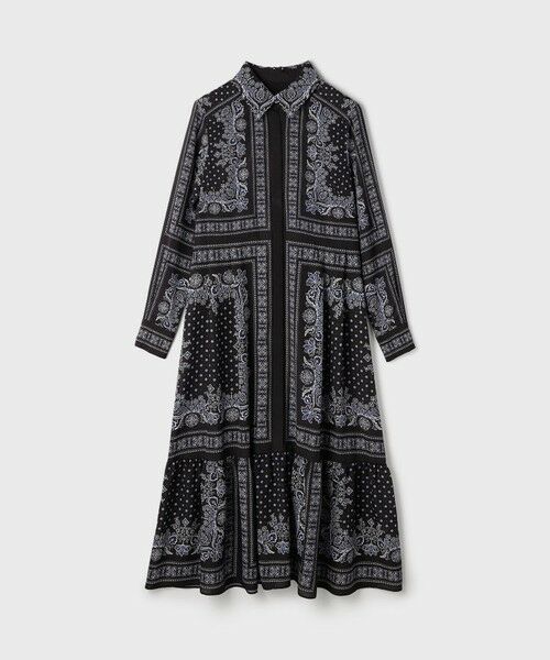 GRACE CONTINENTAL / グレースコンチネンタル ロング・マキシ丈ワンピース | バンダナプリントシャツワンピース | 詳細15