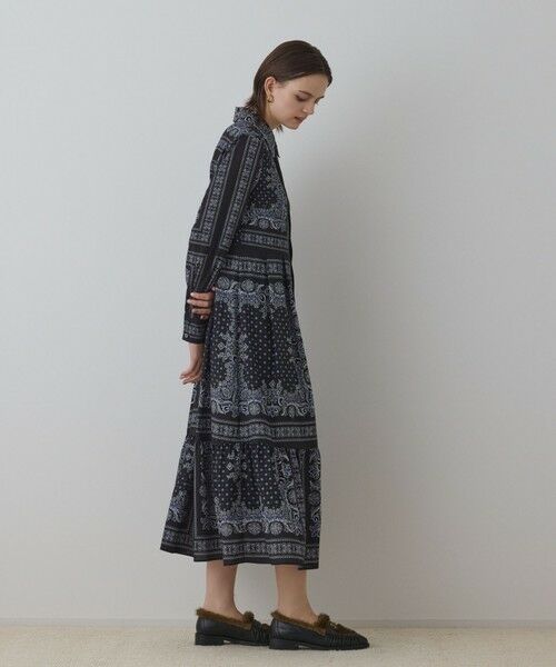 GRACE CONTINENTAL / グレースコンチネンタル ロング・マキシ丈ワンピース | バンダナプリントシャツワンピース | 詳細12