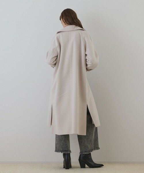 GRACE CONTINENTAL / グレースコンチネンタル ステンカラーコート | ウールカシミヤリバーコート | 詳細3