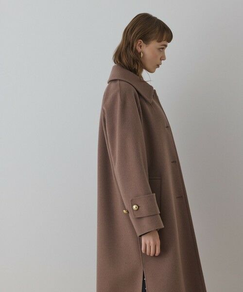 GRACE CONTINENTAL / グレースコンチネンタル ステンカラーコート | ウールカシミヤリバーコート | 詳細14