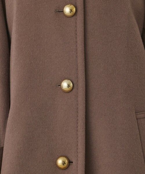 GRACE CONTINENTAL / グレースコンチネンタル ステンカラーコート | ウールカシミヤリバーコート | 詳細17