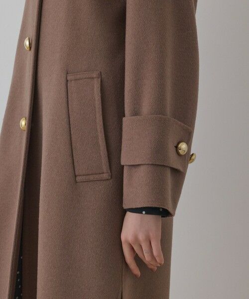 GRACE CONTINENTAL / グレースコンチネンタル ステンカラーコート | ウールカシミヤリバーコート | 詳細18