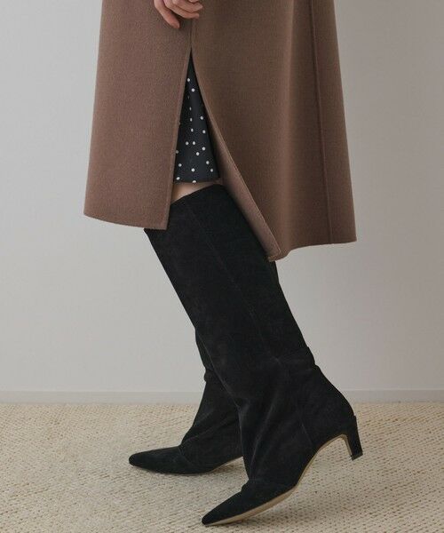 GRACE CONTINENTAL / グレースコンチネンタル ステンカラーコート | ウールカシミヤリバーコート | 詳細19