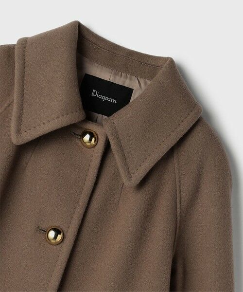 GRACE CONTINENTAL / グレースコンチネンタル ステンカラーコート | ウールカシミヤリバーコート | 詳細24
