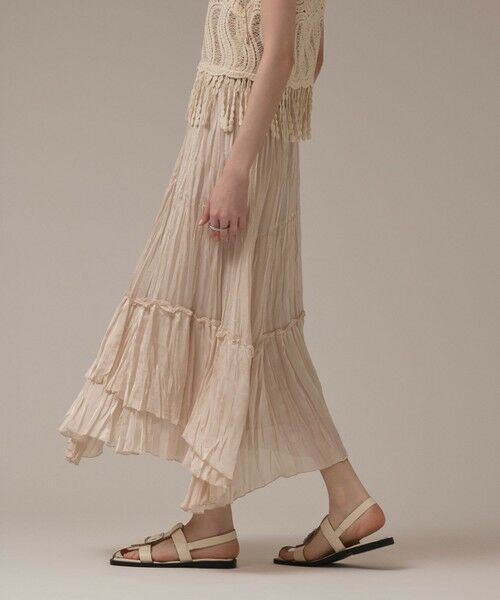 GRACE CONTINENTAL / グレースコンチネンタル ロング・マキシ丈スカート | ワッシャープリーツスカート | 詳細4