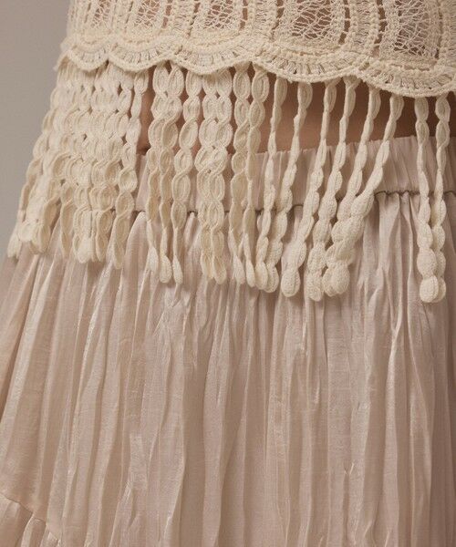 GRACE CONTINENTAL / グレースコンチネンタル ロング・マキシ丈スカート | ワッシャープリーツスカート | 詳細6