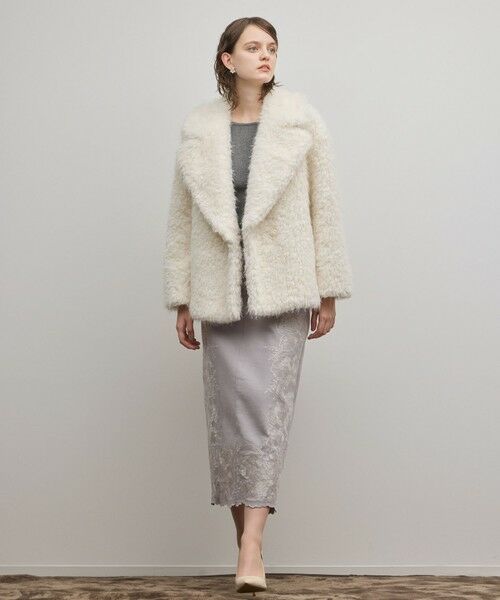GRACE CONTINENTAL / グレースコンチネンタル ピーコート | フェイクファーPコート | 詳細1