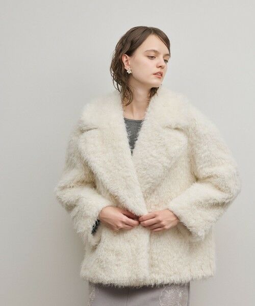 GRACE CONTINENTAL / グレースコンチネンタル ピーコート | フェイクファーPコート | 詳細7