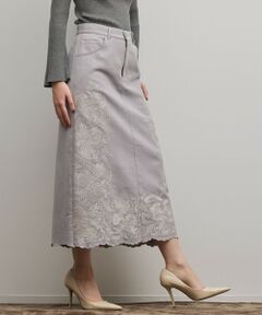 GRACE CONTINENTAL / グレースコンチネンタル ロング・マキシ丈スカート | エンブロイダリータイトスカート
