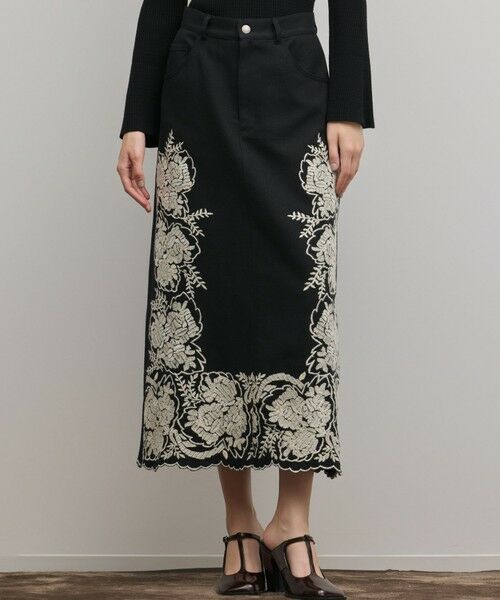 GRACE CONTINENTAL / グレースコンチネンタル ロング・マキシ丈スカート | エンブロイダリータイトスカート | 詳細3