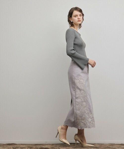 GRACE CONTINENTAL / グレースコンチネンタル ロング・マキシ丈スカート | エンブロイダリータイトスカート | 詳細13