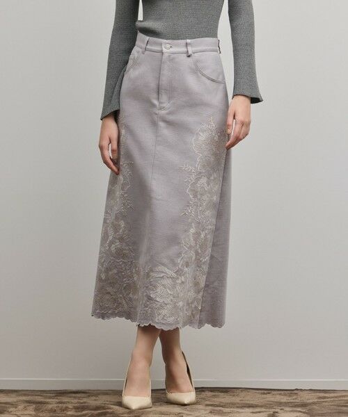 GRACE CONTINENTAL / グレースコンチネンタル ロング・マキシ丈スカート | エンブロイダリータイトスカート | 詳細14