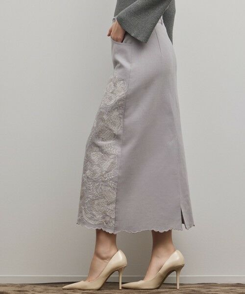 GRACE CONTINENTAL / グレースコンチネンタル ロング・マキシ丈スカート | エンブロイダリータイトスカート | 詳細15