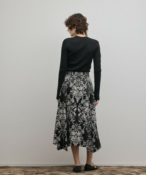 GRACE CONTINENTAL / グレースコンチネンタル ロング・マキシ丈スカート | オーナメントジャガードハンカチヘムスカート | 詳細11