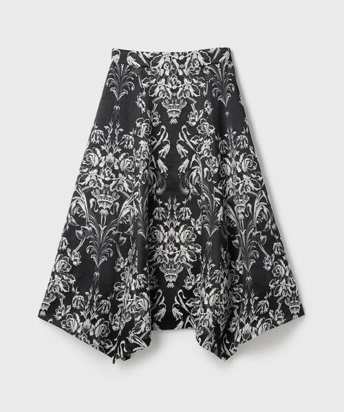 GRACE CONTINENTAL / グレースコンチネンタル ロング・マキシ丈スカート | オーナメントジャガードハンカチヘムスカート | 詳細17