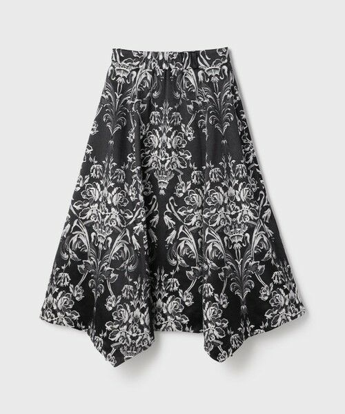 GRACE CONTINENTAL / グレースコンチネンタル ロング・マキシ丈スカート | オーナメントジャガードハンカチヘムスカート | 詳細18