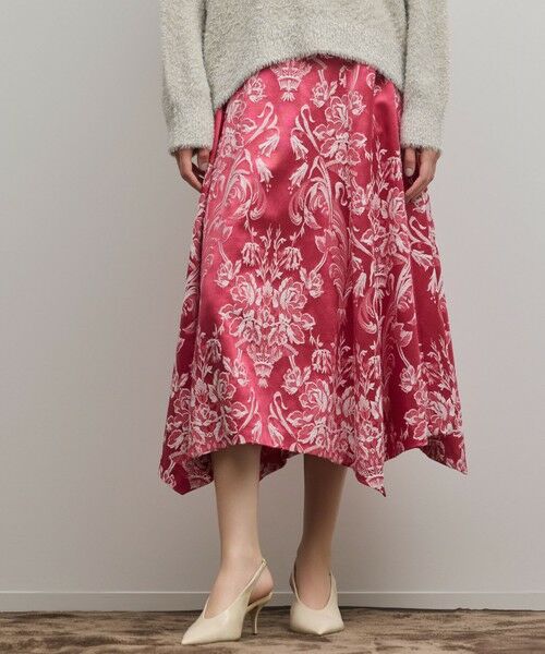 GRACE CONTINENTAL / グレースコンチネンタル ロング・マキシ丈スカート | オーナメントジャガードハンカチヘムスカート | 詳細18