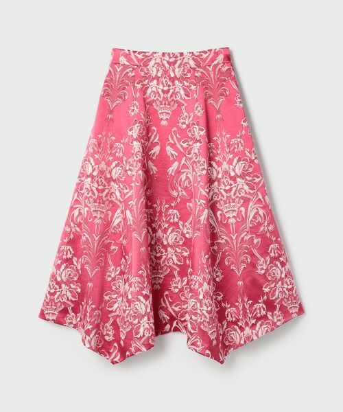 GRACE CONTINENTAL / グレースコンチネンタル ロング・マキシ丈スカート | オーナメントジャガードハンカチヘムスカート | 詳細26