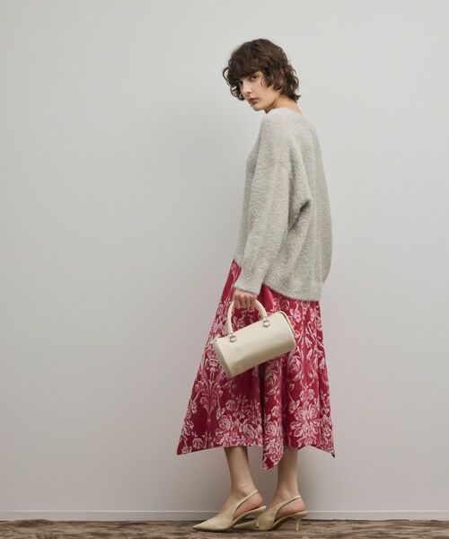 GRACE CONTINENTAL / グレースコンチネンタル ロング・マキシ丈スカート | オーナメントジャガードハンカチヘムスカート | 詳細17