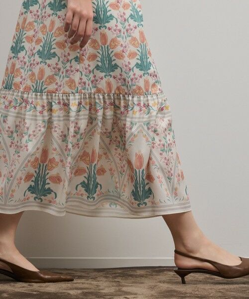 GRACE CONTINENTAL / グレースコンチネンタル ロング・マキシ丈ワンピース | フラワーパターンプリントワンピース | 詳細12