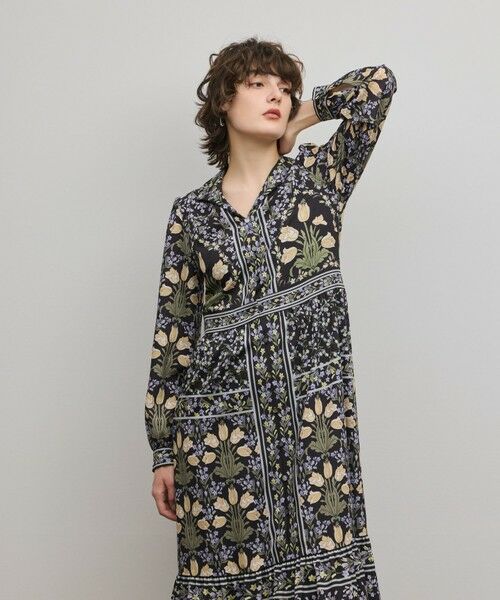GRACE CONTINENTAL / グレースコンチネンタル ロング・マキシ丈ワンピース | フラワーパターンプリントワンピース | 詳細17