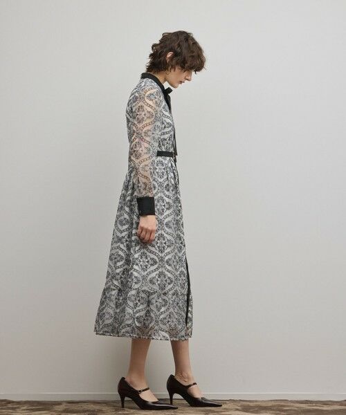 GRACE CONTINENTAL / グレースコンチネンタル ロング・マキシ丈ワンピース | オーナメント刺繍フレアワンピース | 詳細1