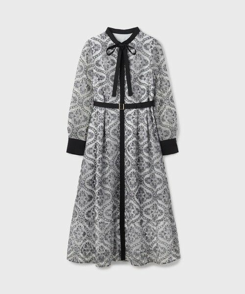 GRACE CONTINENTAL / グレースコンチネンタル ロング・マキシ丈ワンピース | オーナメント刺繍フレアワンピース | 詳細13