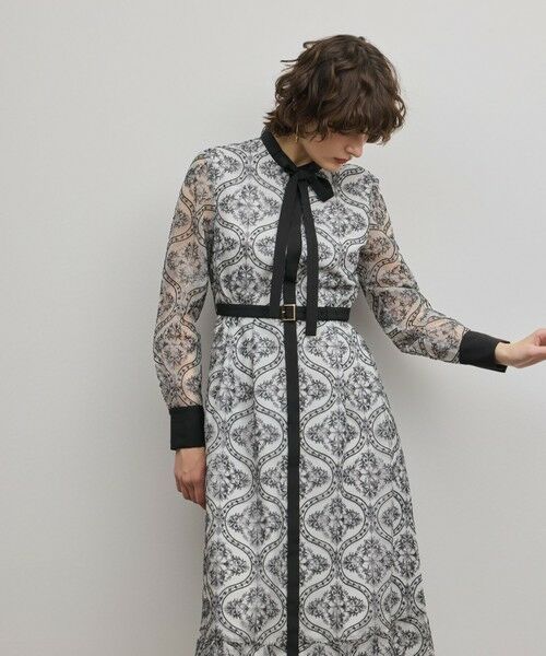 GRACE CONTINENTAL / グレースコンチネンタル ロング・マキシ丈ワンピース | オーナメント刺繍フレアワンピース | 詳細4