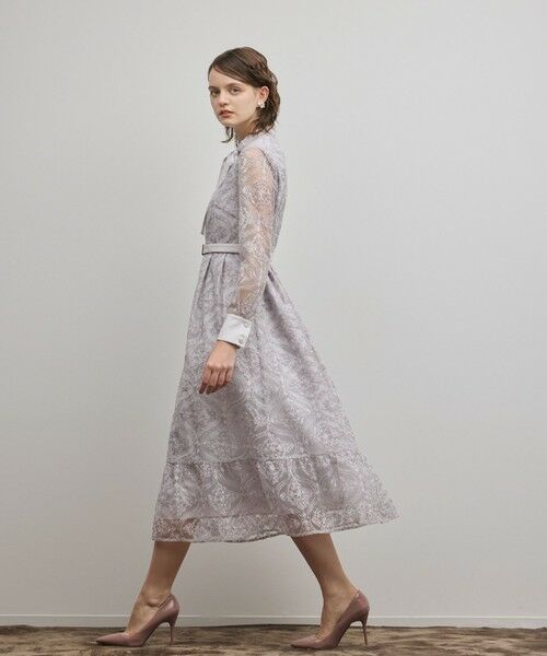 GRACE CONTINENTAL / グレースコンチネンタル ロング・マキシ丈ワンピース | オーナメント刺繍フレアワンピース | 詳細14