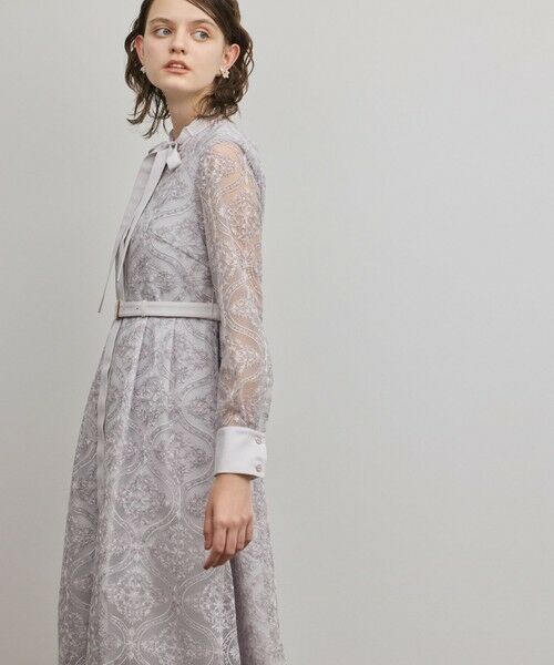 GRACE CONTINENTAL / グレースコンチネンタル ロング・マキシ丈ワンピース | オーナメント刺繍フレアワンピース | 詳細17