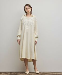 GRACE CONTINENTAL / グレースコンチネンタル ロング・マキシ丈ワンピース | ケミカルレースニットワンピース