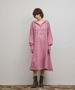 GRACE CONTINENTAL / グレースコンチネンタル ロング・マキシ丈ワンピース | ケミカルレースニットワンピース