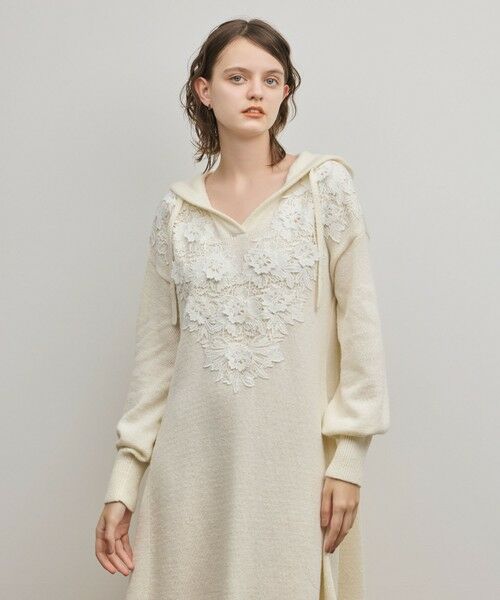 GRACE CONTINENTAL / グレースコンチネンタル ロング・マキシ丈ワンピース | ケミカルレースニットワンピース | 詳細3