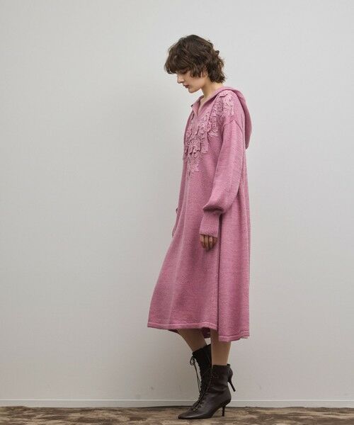 GRACE CONTINENTAL / グレースコンチネンタル ロング・マキシ丈ワンピース | ケミカルレースニットワンピース | 詳細7