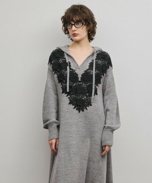 GRACE CONTINENTAL / グレースコンチネンタル ロング・マキシ丈ワンピース | ケミカルレースニットワンピース | 詳細11