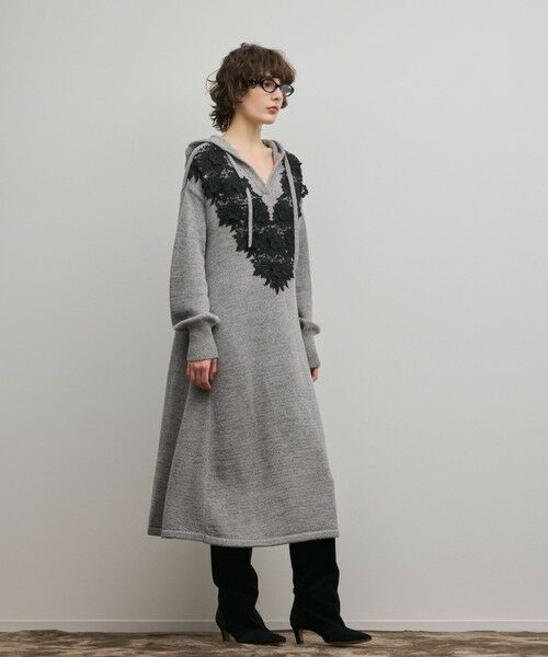 GRACE CONTINENTAL / グレースコンチネンタル ロング・マキシ丈ワンピース | ケミカルレースニットワンピース | 詳細13